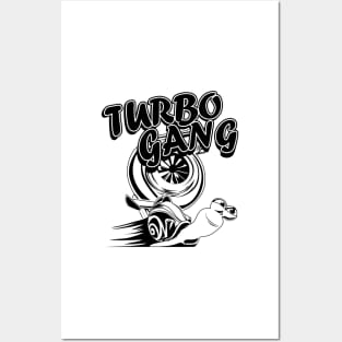 turbo gang turbo snail speed race Posters and Art